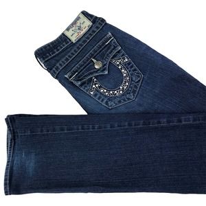 True Religion Women's BootCut Jeans Bling Size 29